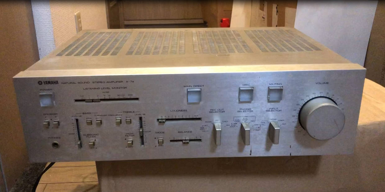 YAMAHA A-7a プリメインアンプJUNK品修理 1回目 : 古いオーディオ