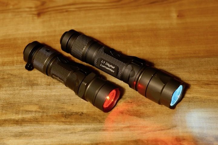 SUREFIRE L1 DIGITAL LUMAMAX 後期＋F05赤フィルター SureFire F05 Red