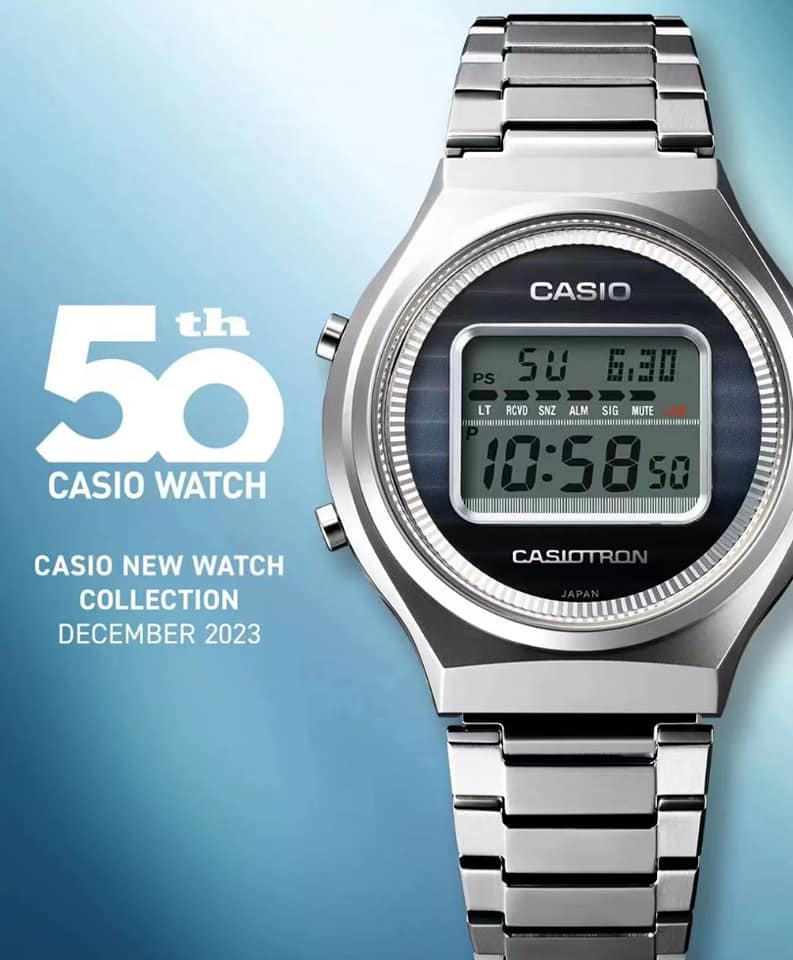 世界限定4,000本！カシオウォッチ50周年記念 復刻カシオトロン「TRN-50