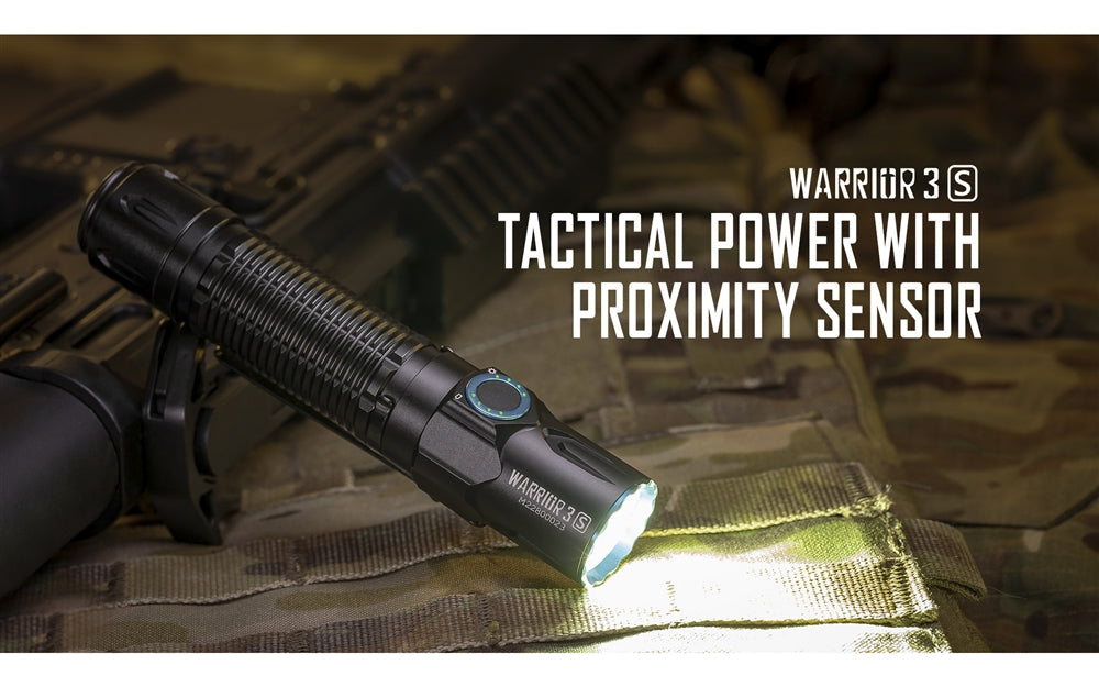 Olight Warrior 3S 2300 Lumen Rechargeable Flashlight – Longhorn
