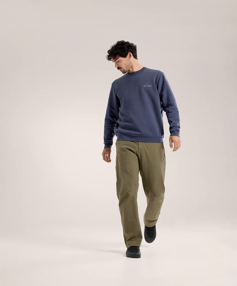 Emblem Fleece Crew Men's(L(MEN) Black Sapphire/ブラックサファイア