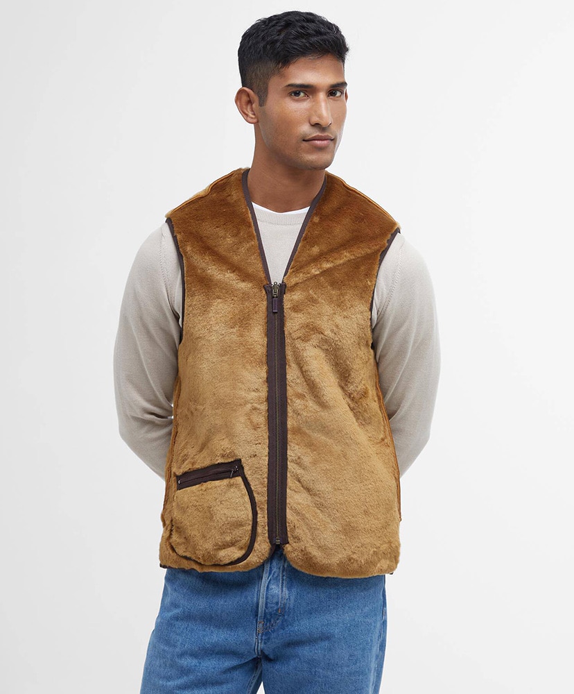 Warm Pile Zip-In Liner(36 Classic Brown/BRW): Barbour
