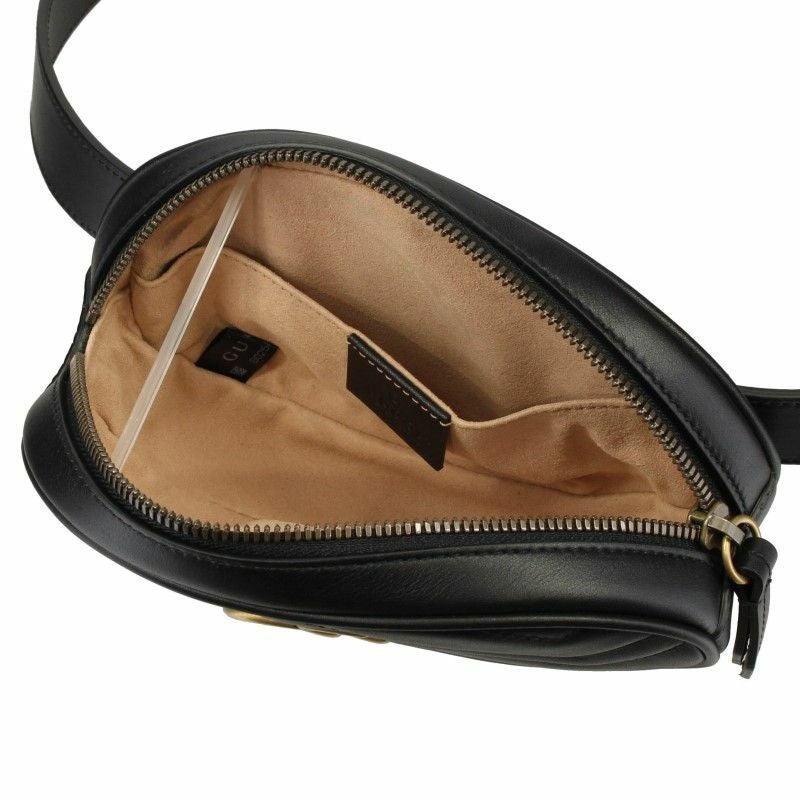 グッチ GUCCI ボディバッグ レディース GGマーモント ブラック 476434