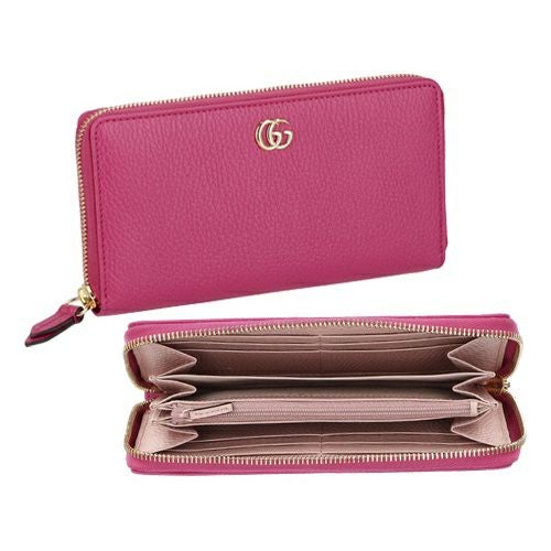 グッチ 長財布 レディース ダブルG ジップアラウンドウォレット ピンク