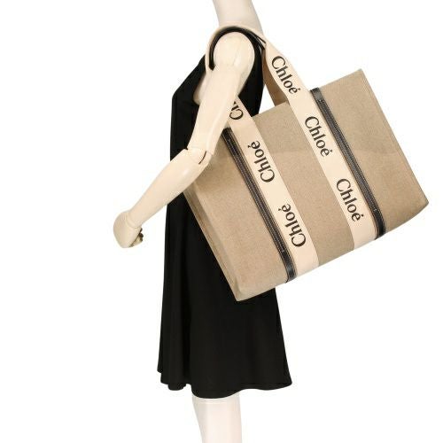 クロエ トートバッグ レディース ウッディ WOODY LARGE TOTE ベージュ