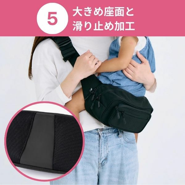 ポムル(POMULU)ヒップシートショルダーバッグ クラシックネイビー 6