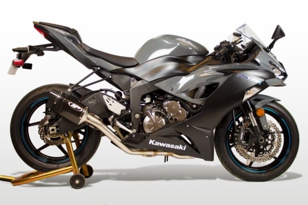 2009-2026 Kawasaki ZX-6R Slip-On Tech1 Carbon – Shop M4 Exhaust