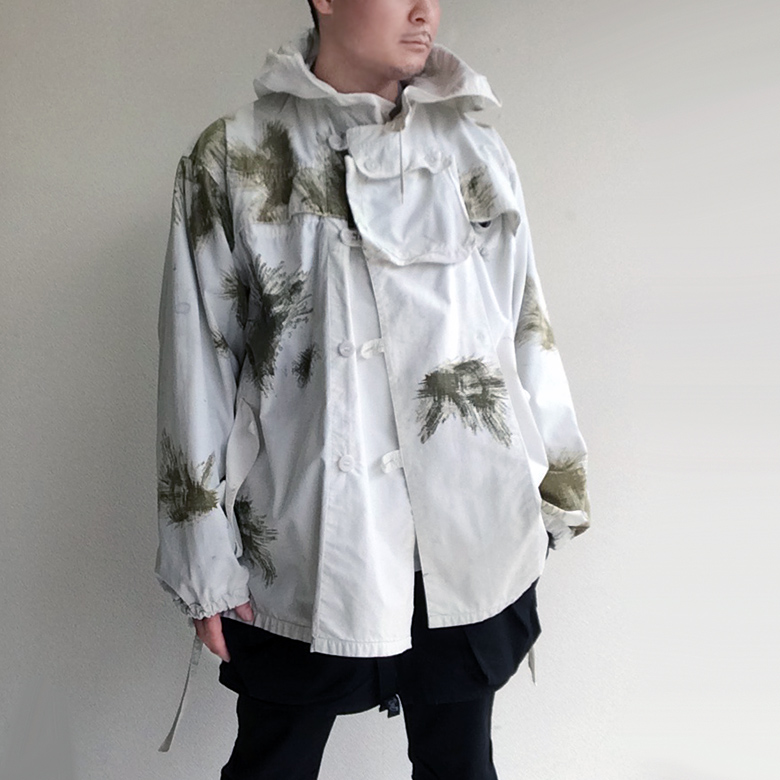 1960～1970年 ドイツ軍 ダブルフェイスブルゾン スノーカモフラージュ