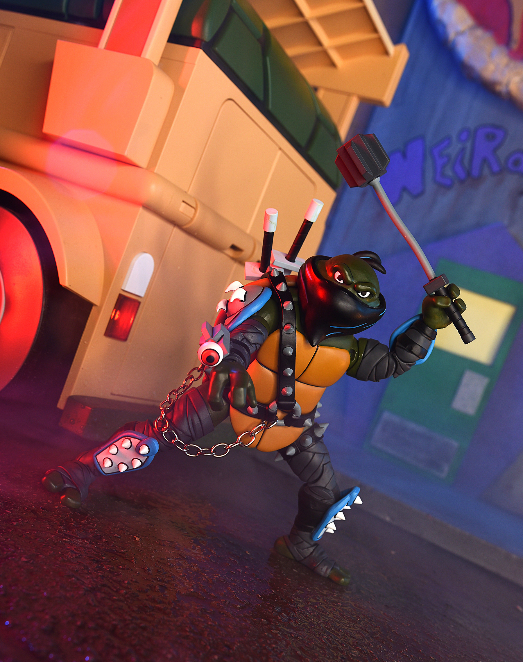 豆魚雷限定】TMNT Cartoon animation/ ダークレオナルド 7インチ