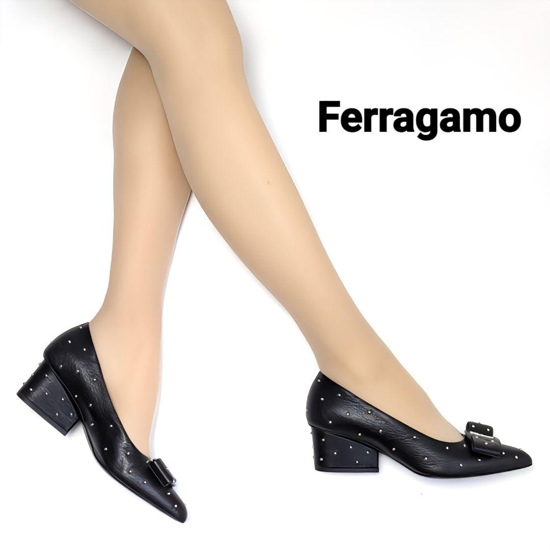 新品そっくりさん⭐フェラガモFerragamo VIVA パンプス 5Dブラック