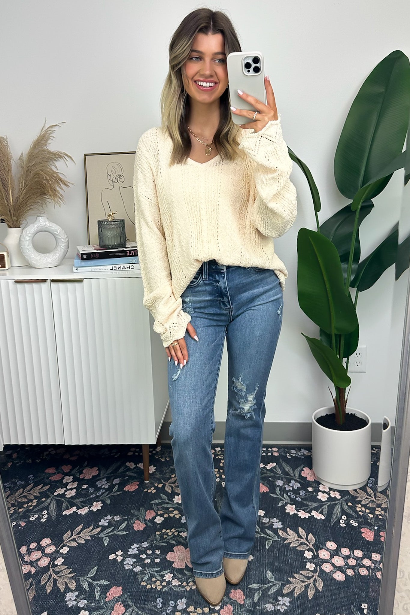 Notable Sensation Crochet Trim Sweater - FINAL SALE · Madison +
