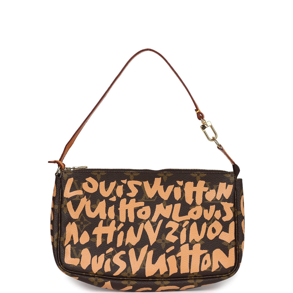 Vintage Louis Vuitton x Stephen Sprouse Pochette Accessories Peach Gra