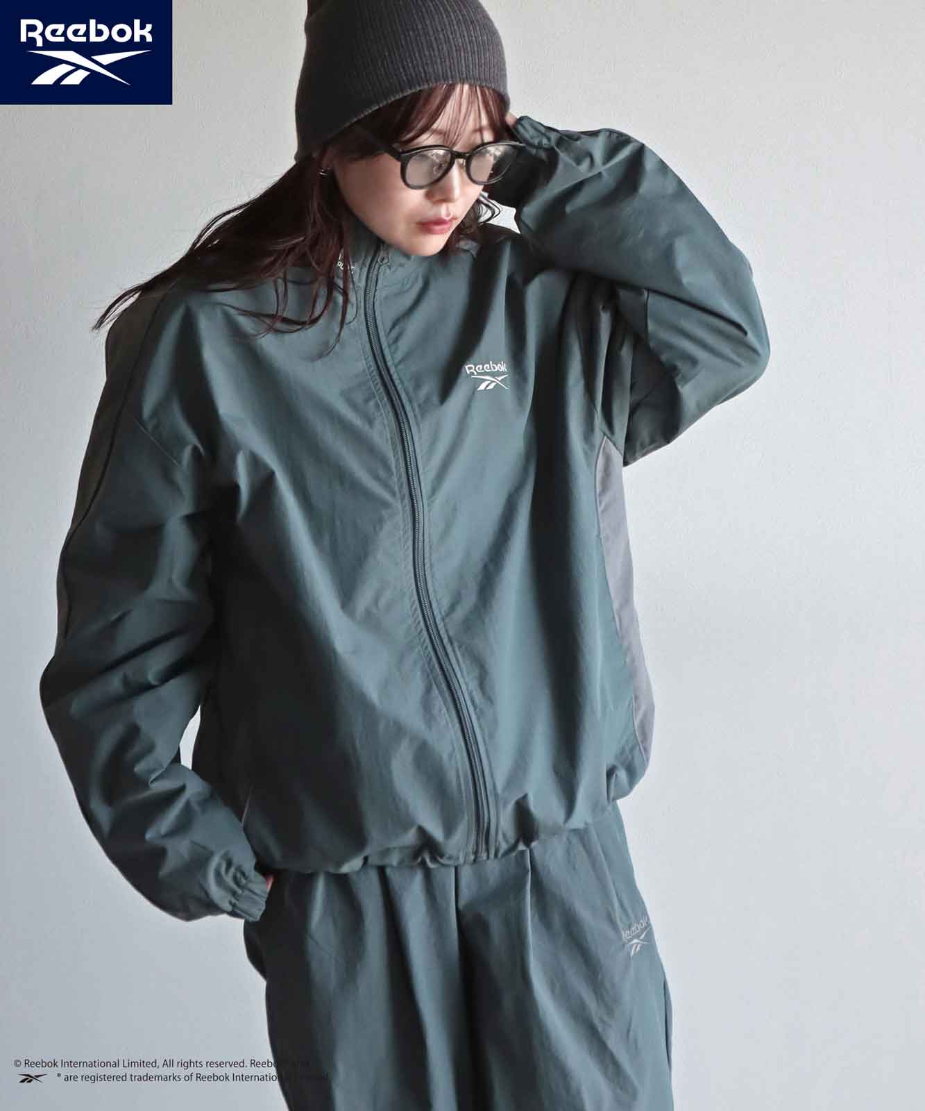 新色追加【10%OFF】【Reebok/リーボック】 別注スモールベクター刺繍裾