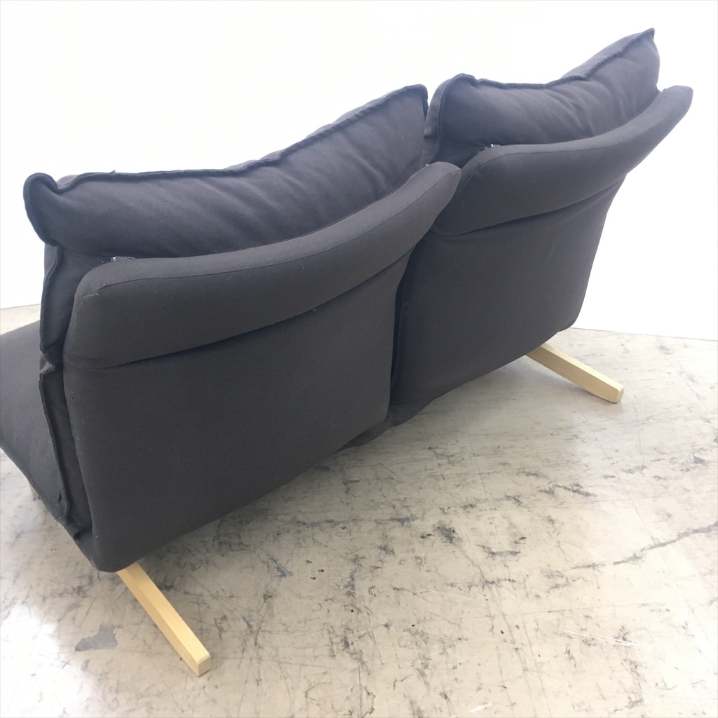 中古 近郊送料格安 人気 無印良品 ハイバックリクライニングソファ2