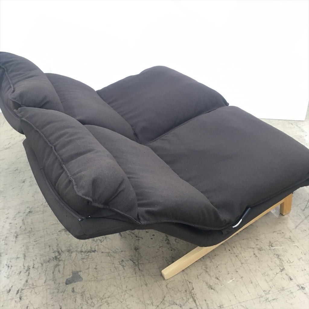 中古 近郊送料格安 人気 無印良品 ハイバックリクライニングソファ2