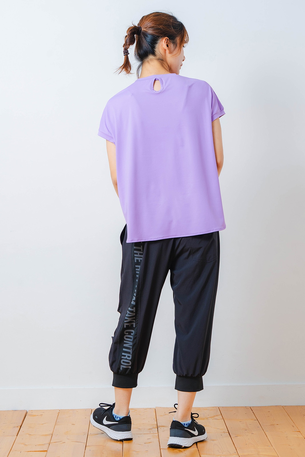 ハートゼブラ Tシャツ パープル 1534-1615 | D SHOP 着心地のいい高