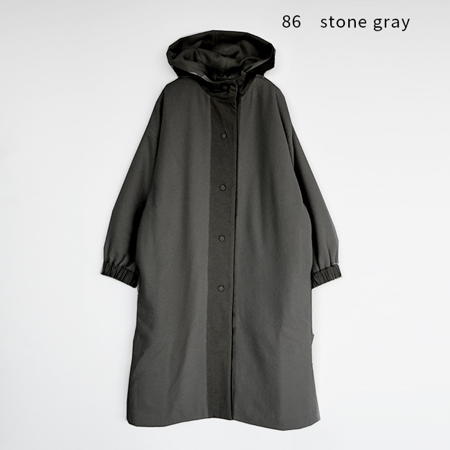 □(e223t180) / evam eva (エヴァムエヴァ) / wool padding hooded