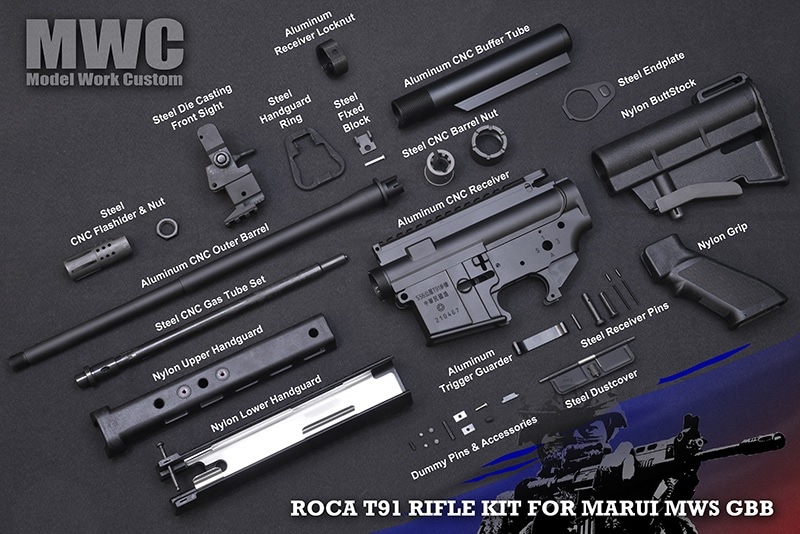東京マルイ　MWS フロントパーツセット MWC 東京マルイ ガスブローバックM4 MWS対応 MK12 Mod1 SPRフロント