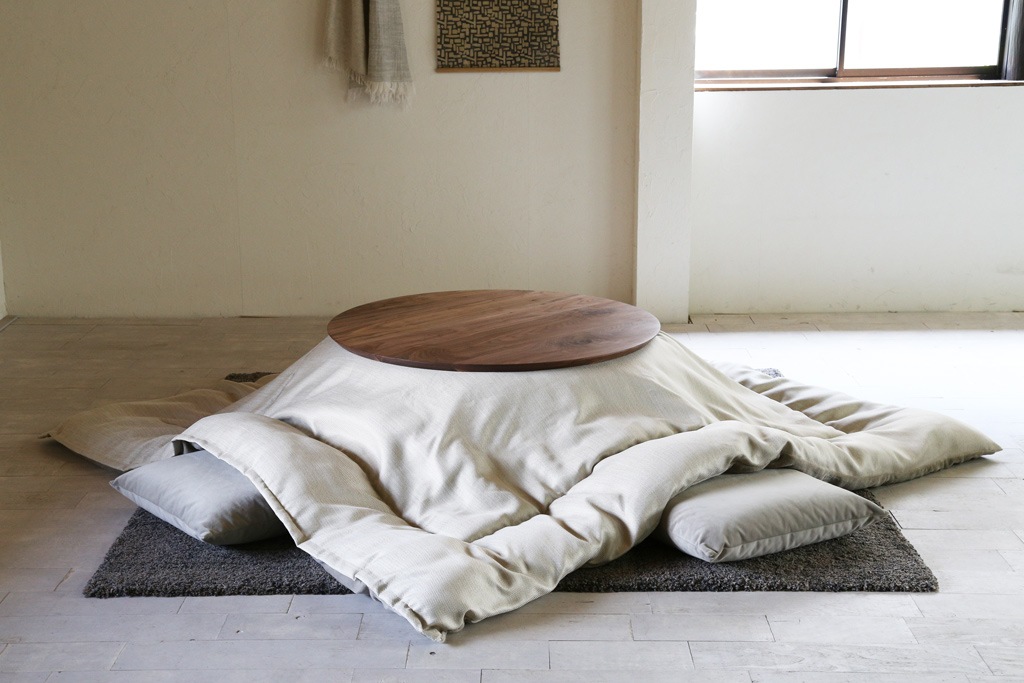 EN kotatsu table｜エンコタツテーブル ウォールナット無垢材 丸型