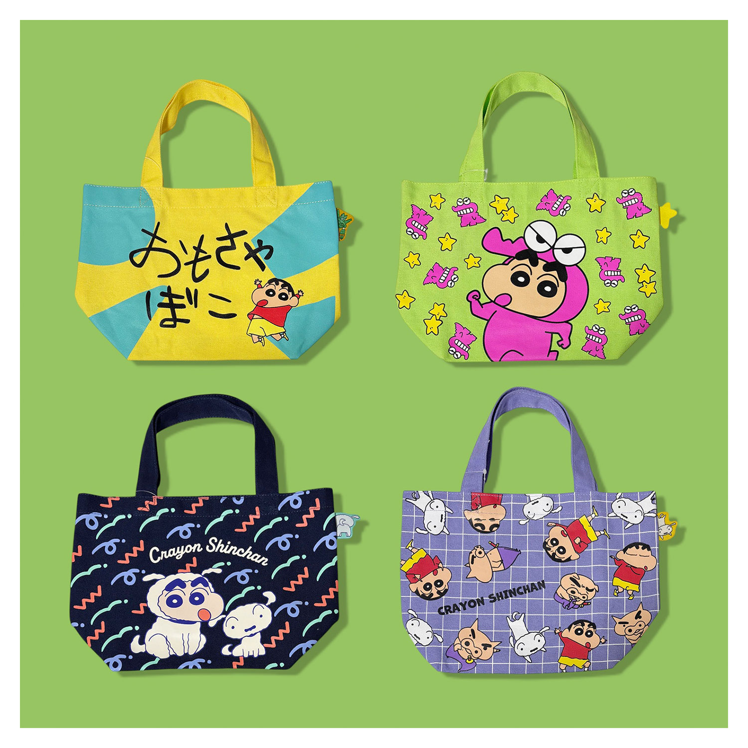 公式] メーカー直営 クレヨンしんちゃん カラーマチ付きバッグ