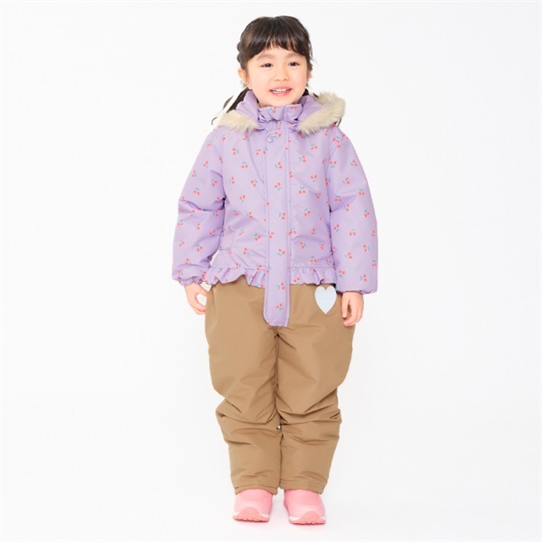 チェリー柄切替スノーコンビ スノー｜子供服・ベビー服の通販はこども
