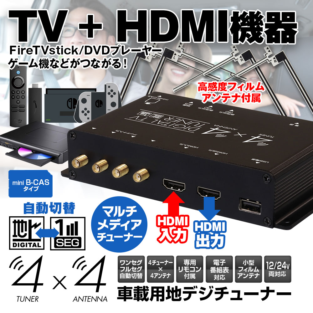 HDMI入出力機能付きフルセグ地デジチューナーFT44H | マックスウィン
