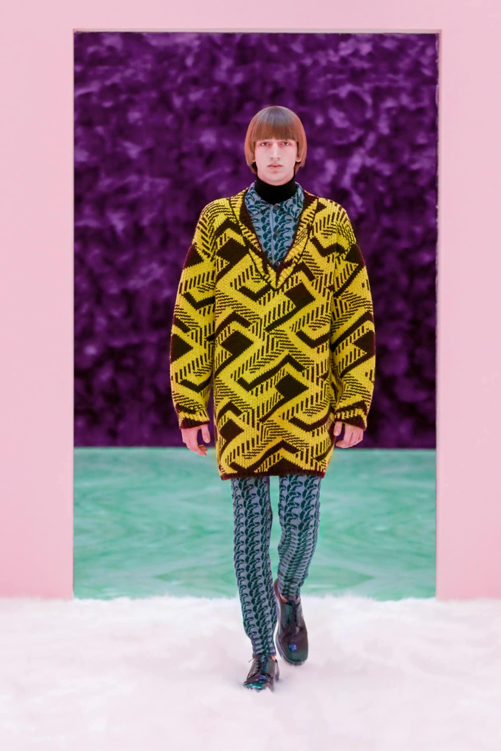 Raf Simons Made His Prada Menswear Debut For AW21