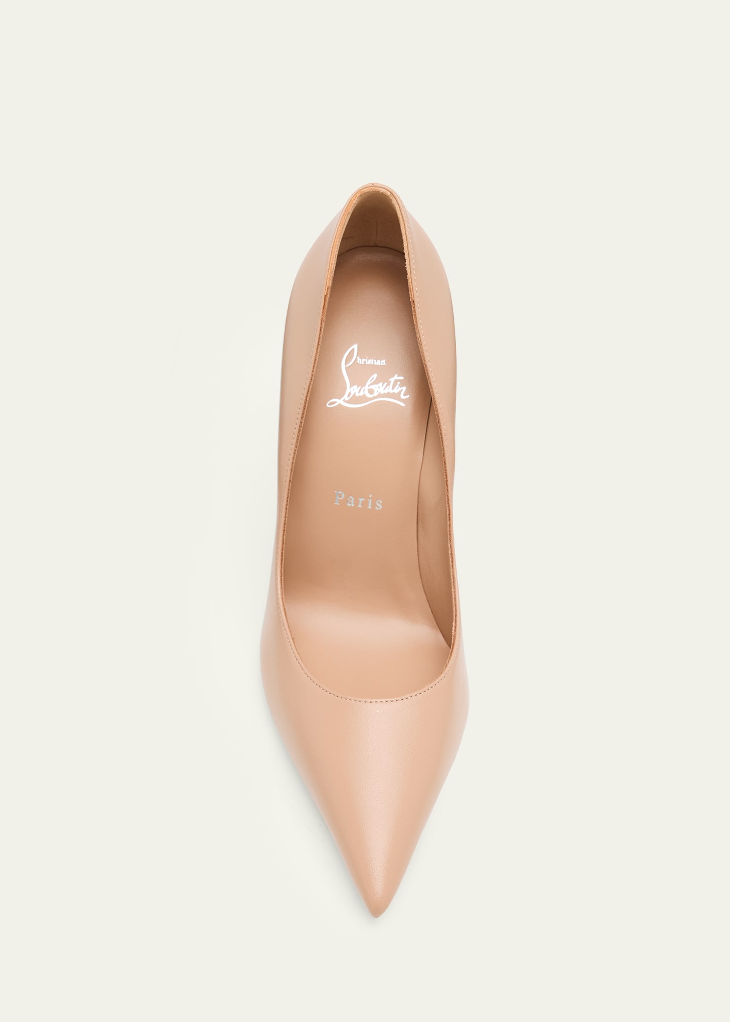 Christian Louboutin 100mm Miss Z Leather Pointed-Toe Pumps