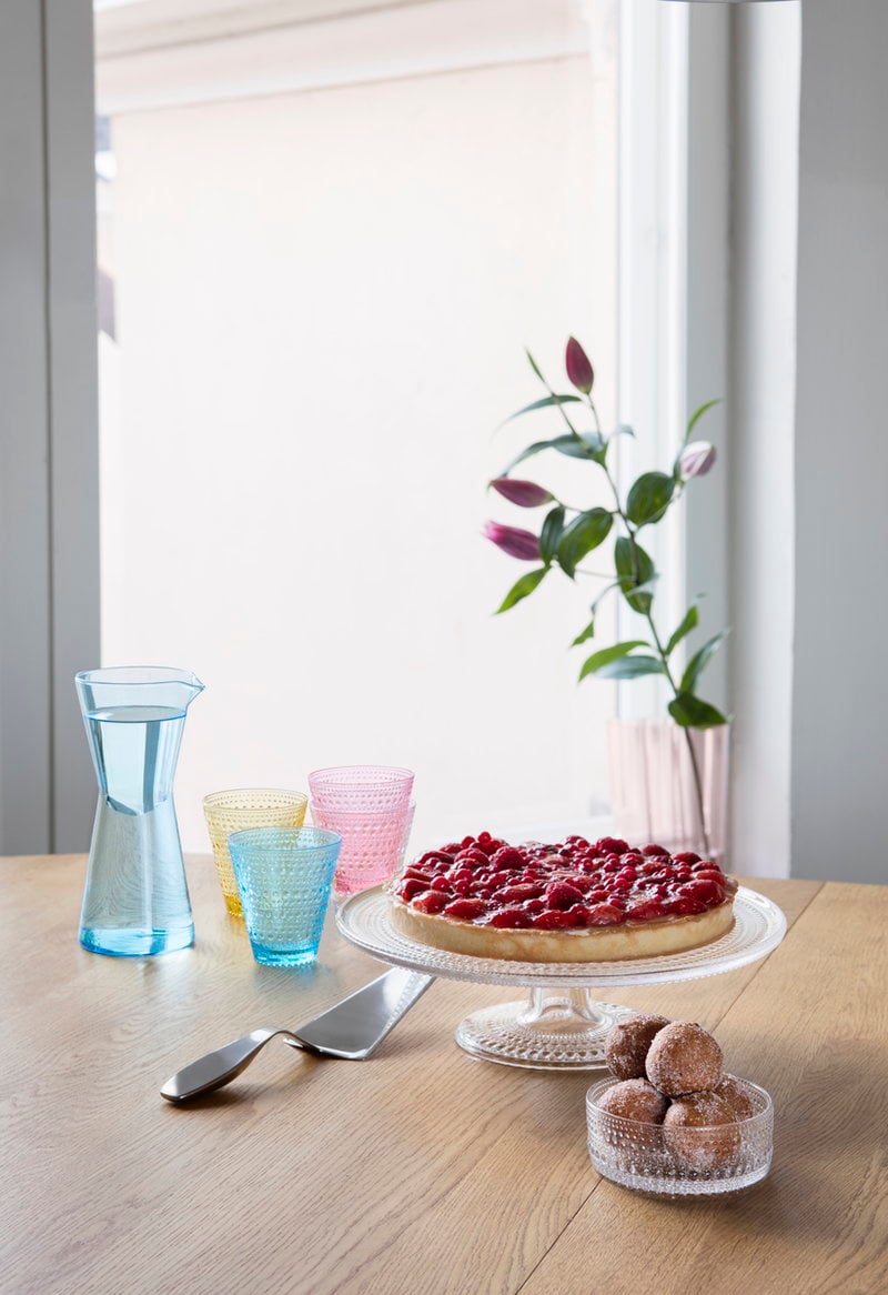 Iittala Kastehelmi cake stand, 240 mm, clear | Finnish Design Shop