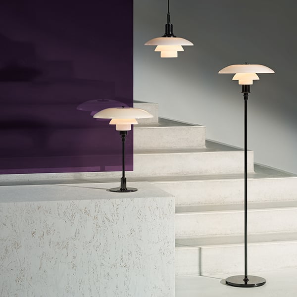 Louis Poulsen PH 3 1/2 - 2 1/2 floor lamp, chrome plated | Finnish
