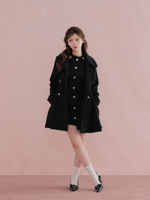 Bell cut tweed mini onepiece(eme10829) – M me eme
