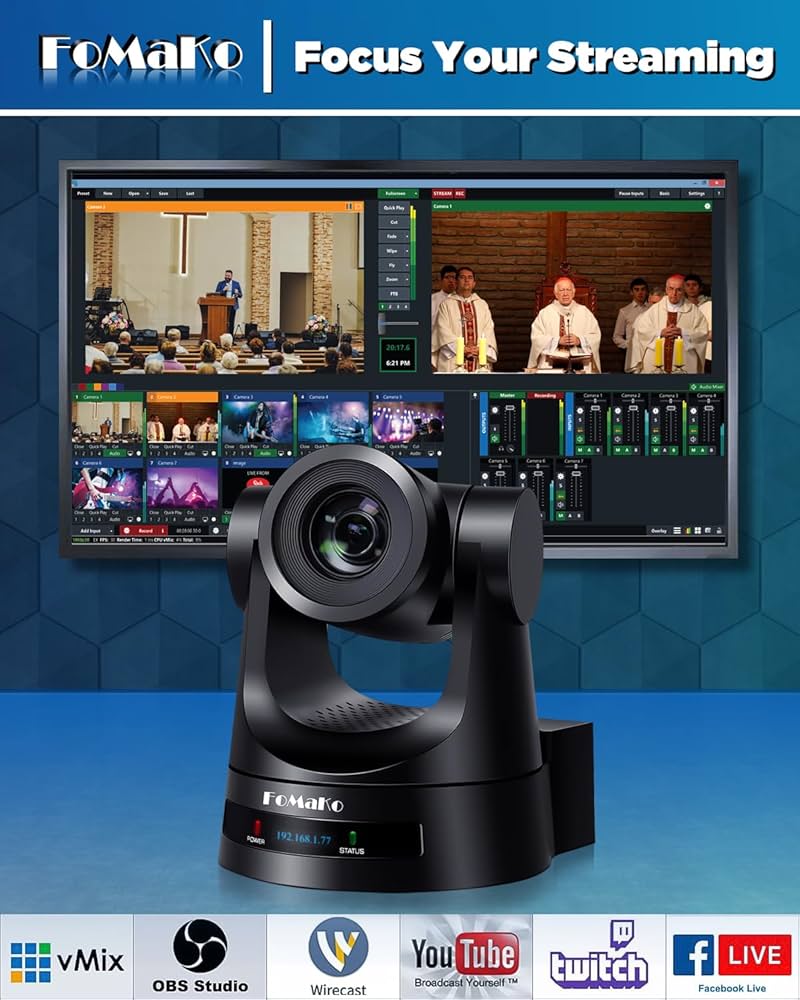 Amazon.com: FoMaKo PTZ Camera HDMI 30x Optical Zoom HDMI PTZ