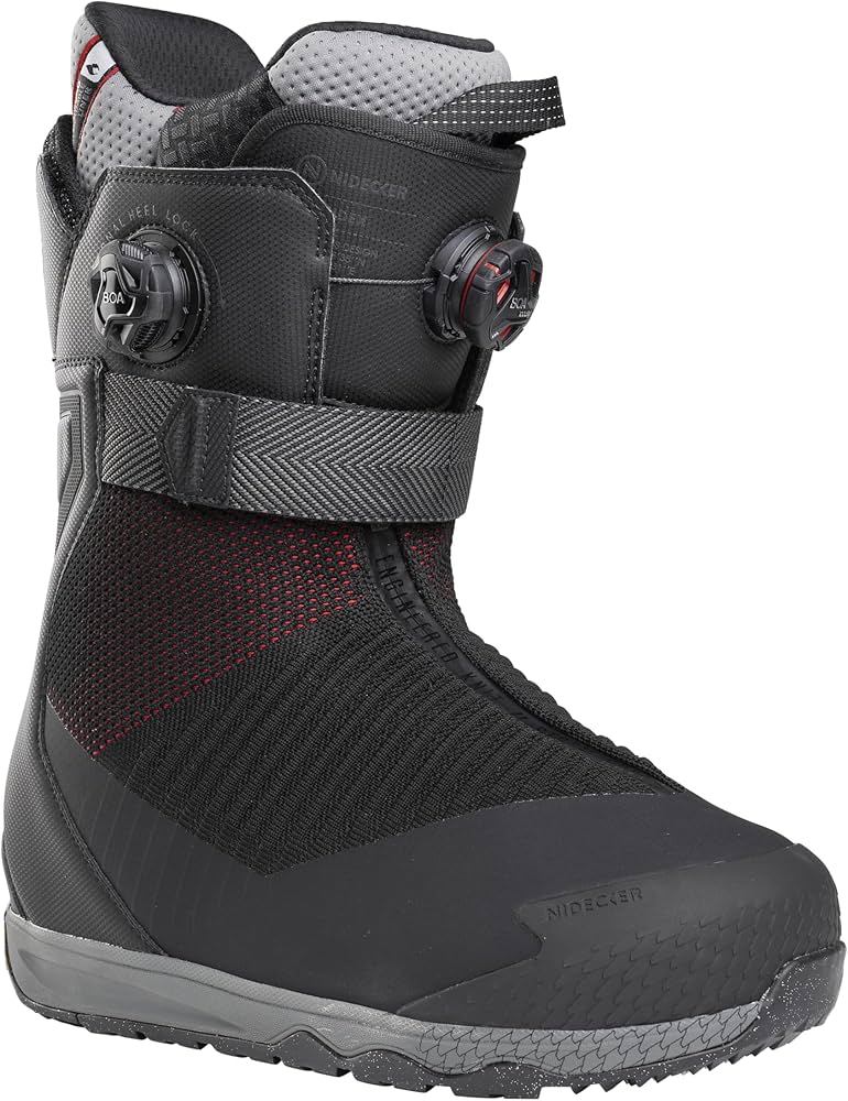 Amazon.com : Nidecker Index Boa Men Snowboard Boots, Black, 10