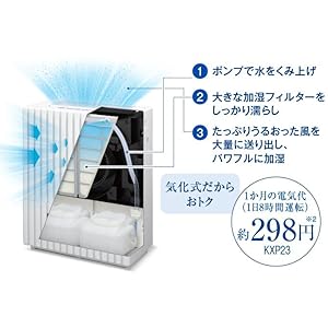 Amazon.co.jp: パナソニック 加湿機 気化式 ナノイー搭載 ~64畳