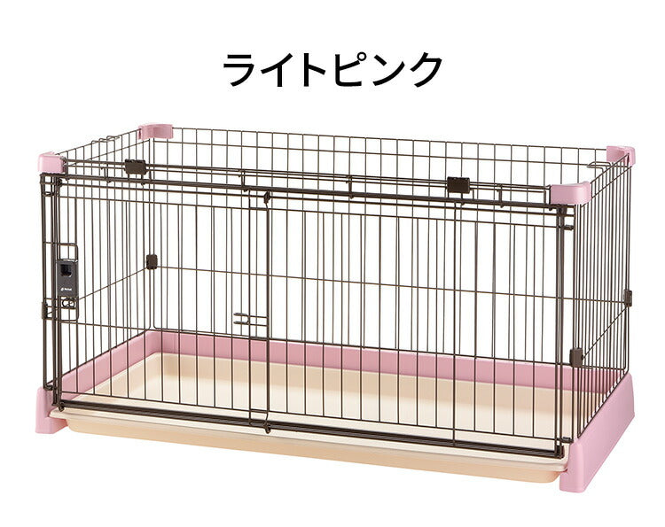 Richell 中型犬用 ケージ ブラウン 屋根付き サークル | リッチェル