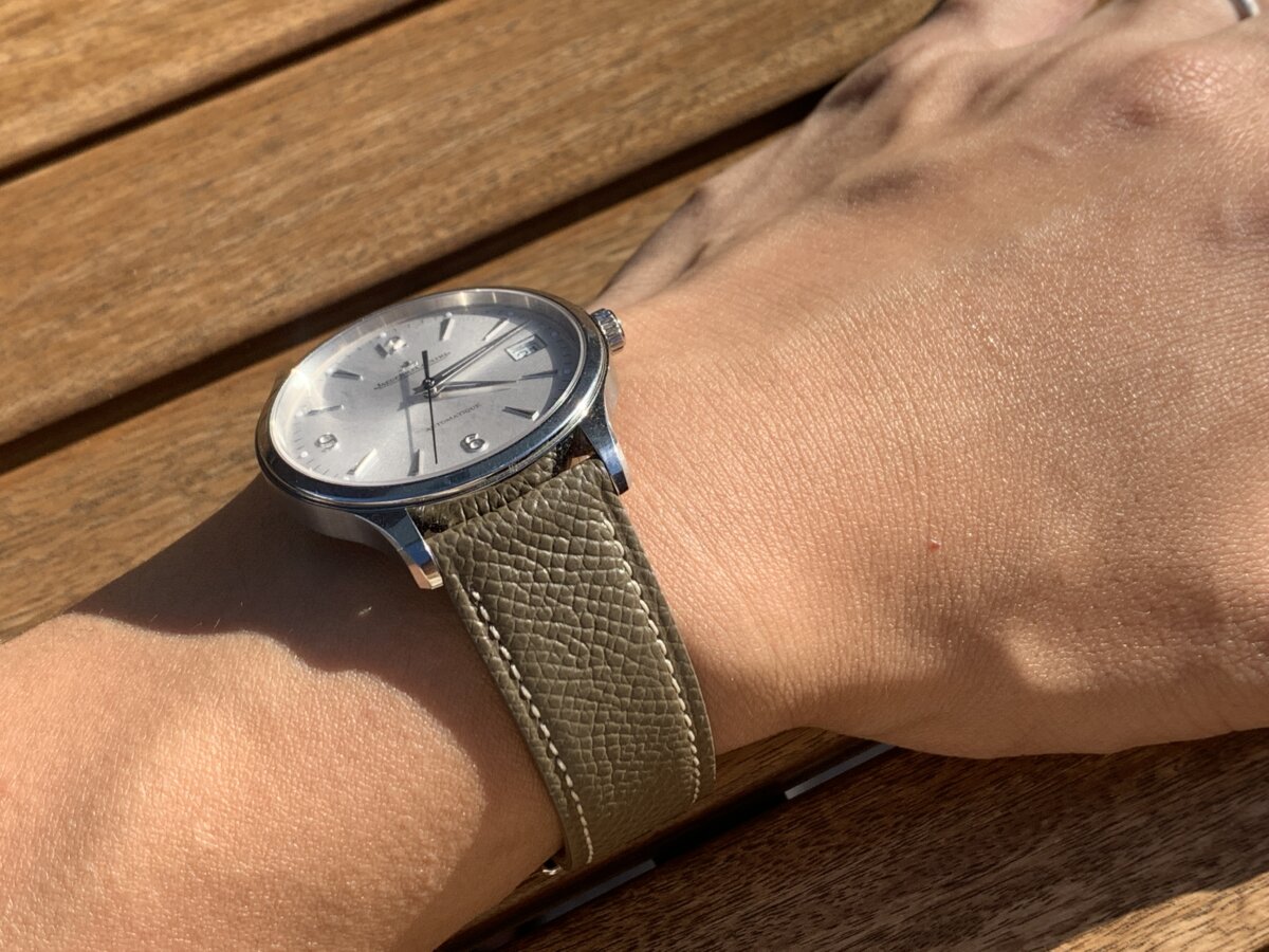 HERMES 腕時計 レザーバンドのみ エトゥープ 付け替え用 HERMES 腕時計