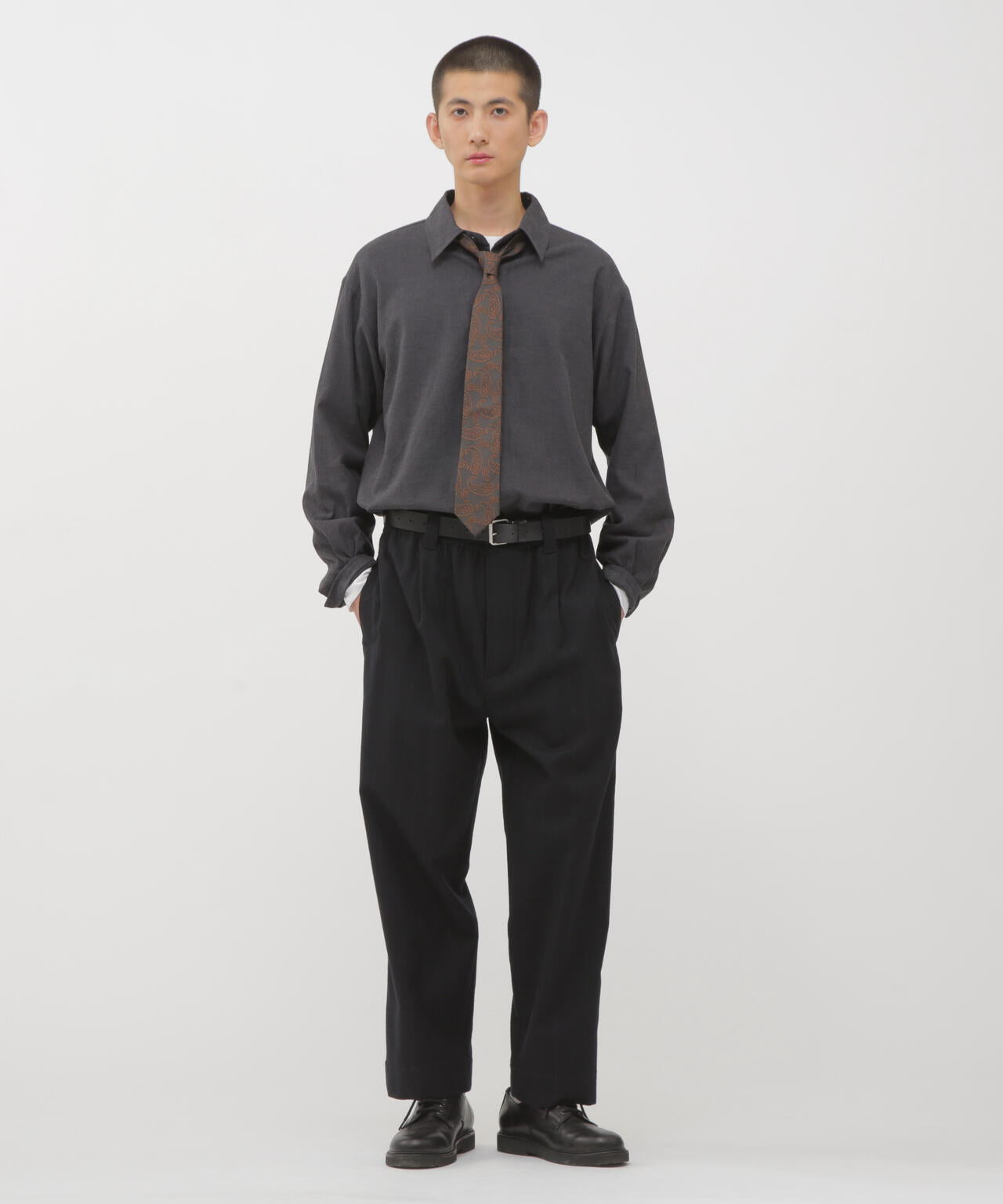 STRIPE FLANNEL TROUSERS | MARGARET HOWELL（マーガレット・ハウエル