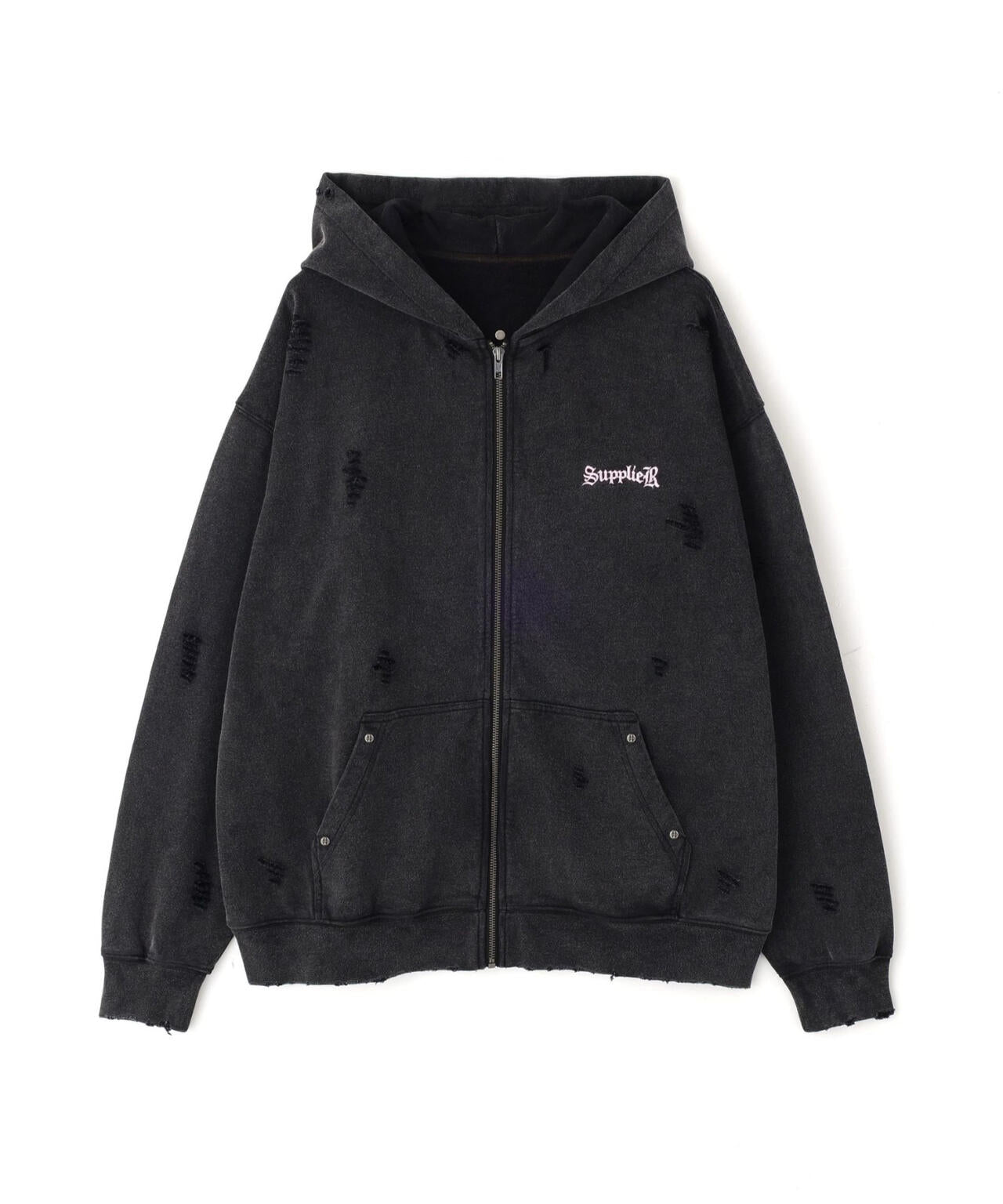 SUPPLIER/サプライヤー/【LHP EXCLUSIVE】DAMAGE CROSS HOODIE | L.H.P