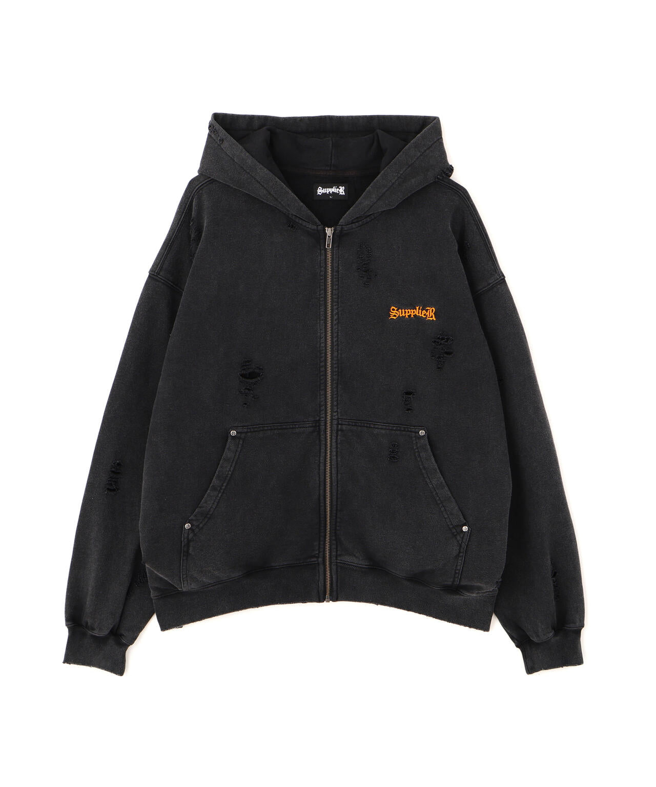 SUPPLIER/サプライヤー/【LHP EXCLUSIVE】DAMAGE CROSS HOODIE | L.H.P