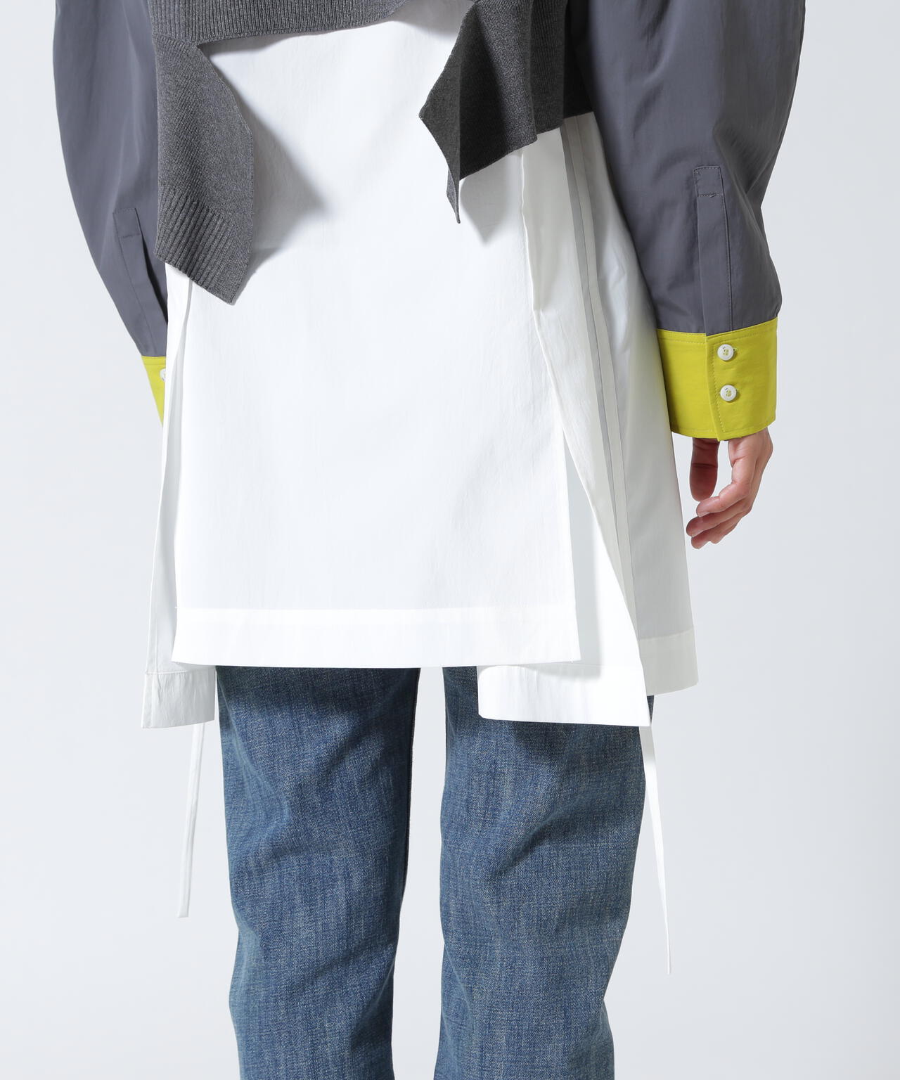 UN3D./アンスリード/KNIT VEST DOCKING SHIRT/ニットベストドッキング