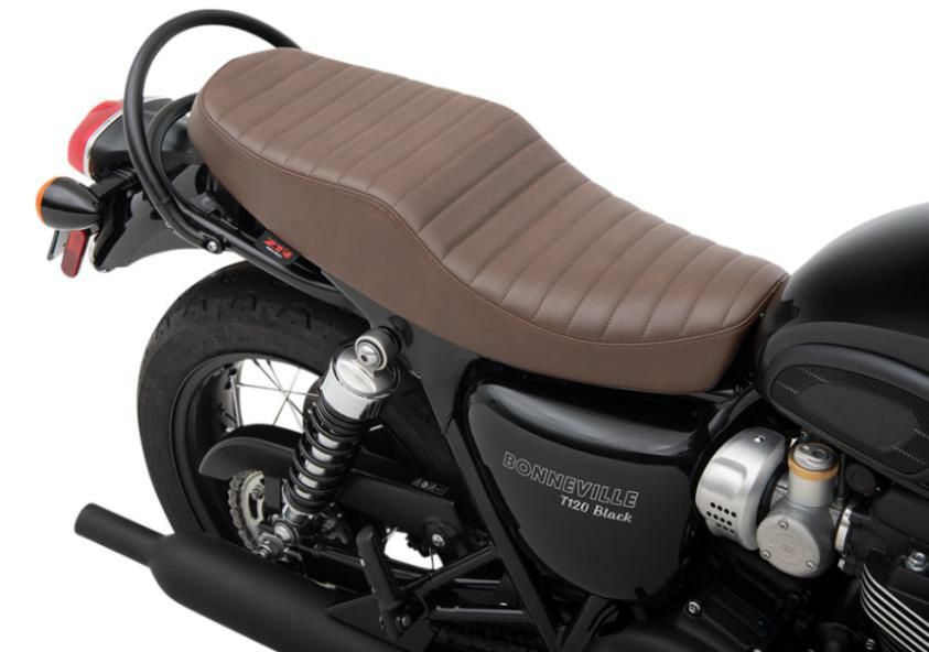 Z1R シート クラシック タックロール ブラック トライアンフ T100