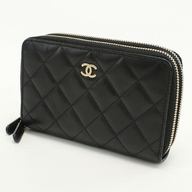 中古 シャネル 長財布ラウンドファスナー レディース ブランド CHANEL