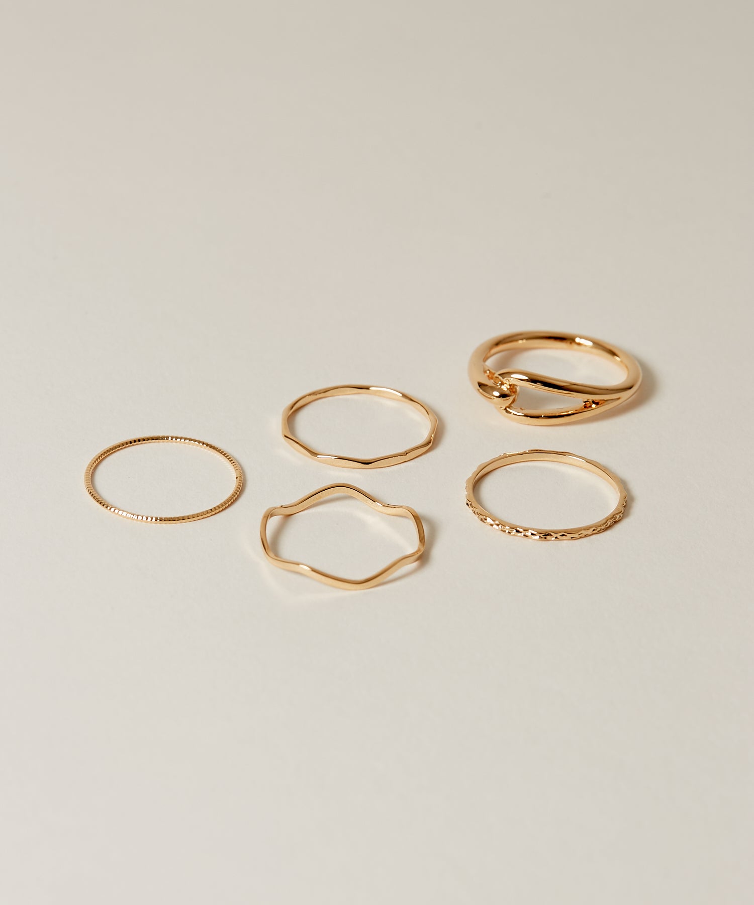 Deformed Narrow Rings 5 set | 大人のための毎日使えるリング通販