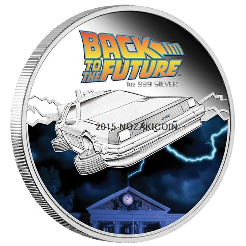 ツバル バックトゥザフューチャー30周年記念1オンスプルーフ銀貨 2015