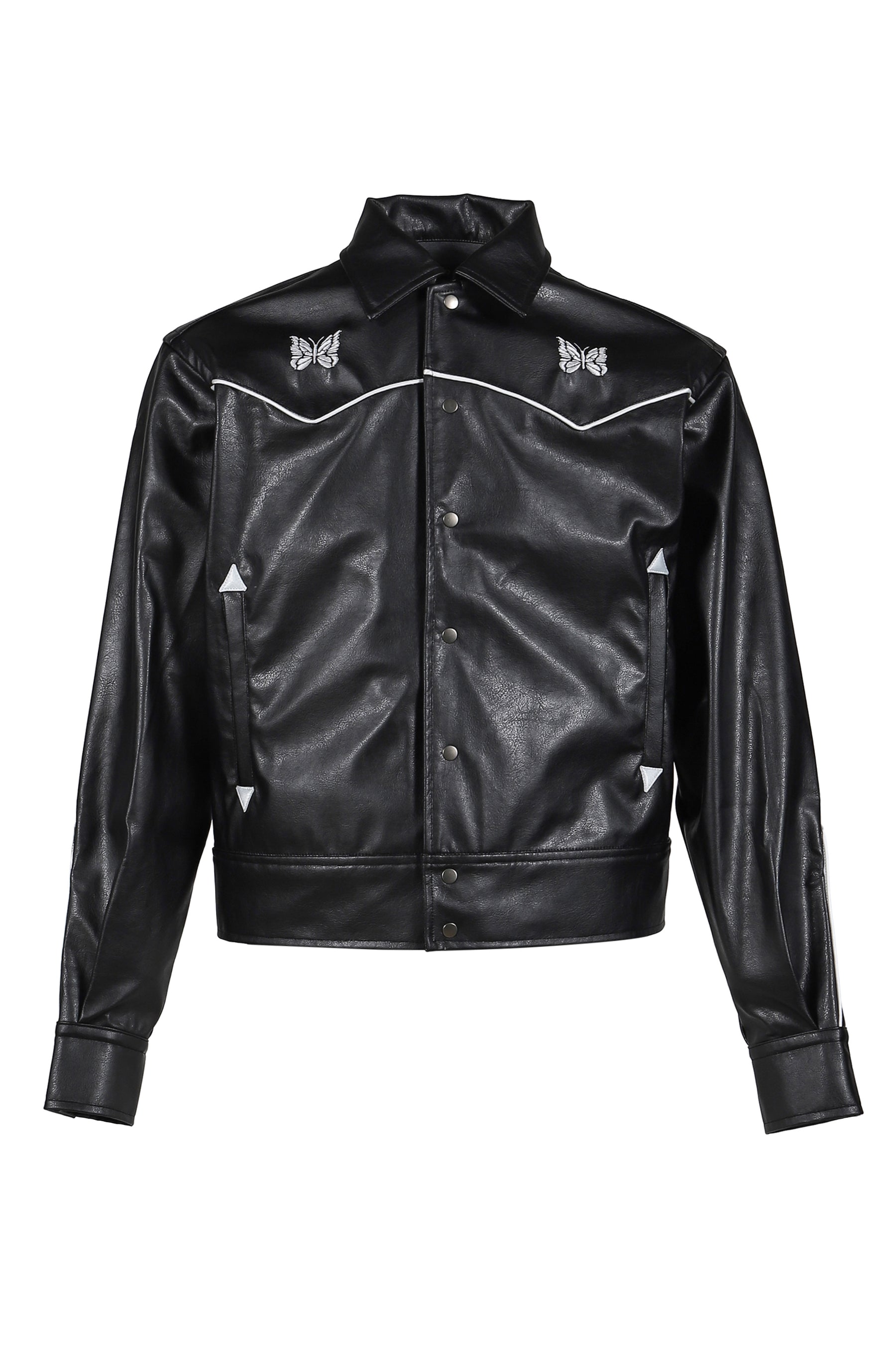 Needles ニードルス SS26 PIPING COWBOY JACKET - SYNTHETIC LEATHER