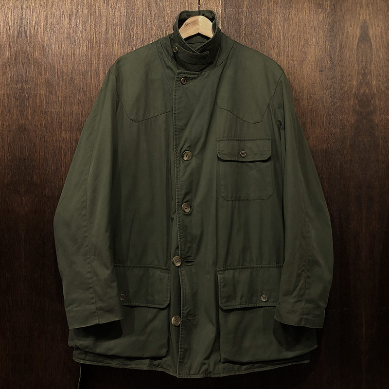 Grenfell Shooter Vintage Hunting Field Coat Jacket Khaki Green L