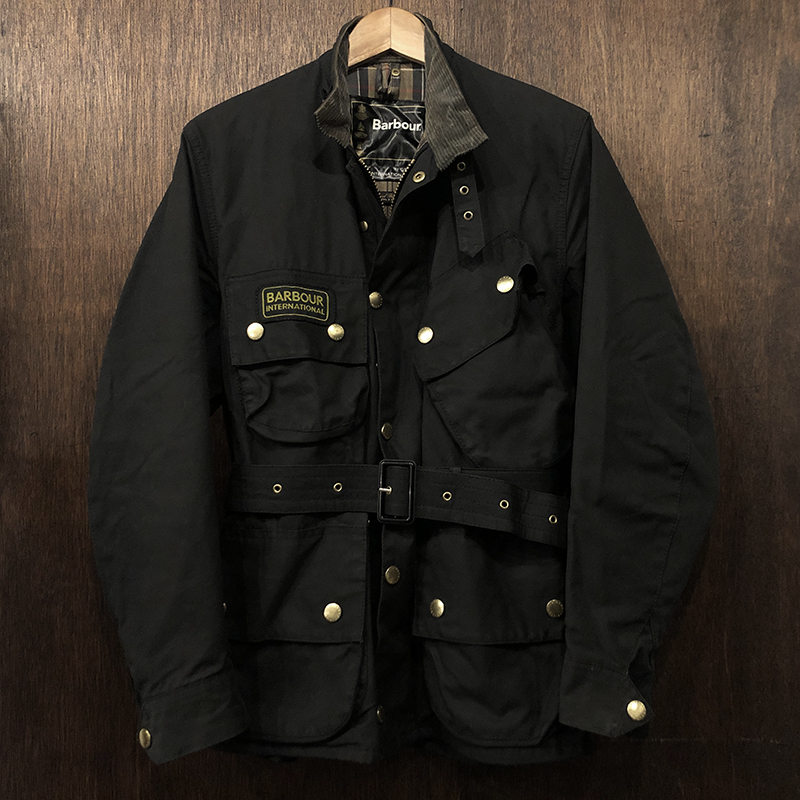 Barbour International Jacket Black C34 With Guarantee Papers Mint