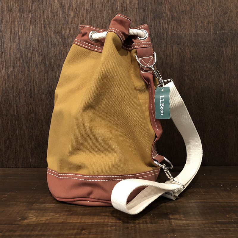 LL Bean One Shoulder Marine Rope Duffel bag Ocher Deadstock
