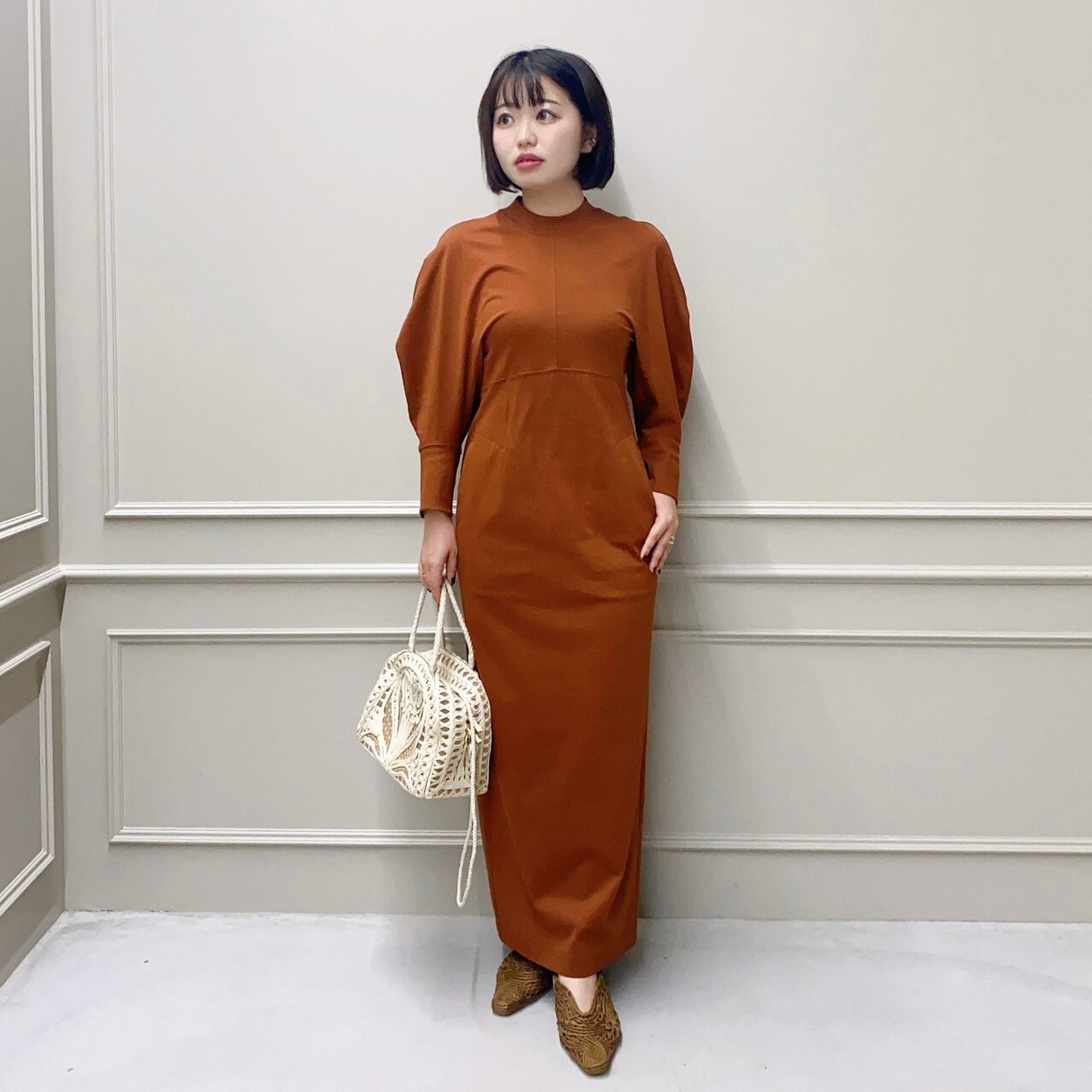 Mame Kurogouchi(マメ クロゴウチ)】 Cotton Jersey Dress｜パリゴ尾道
