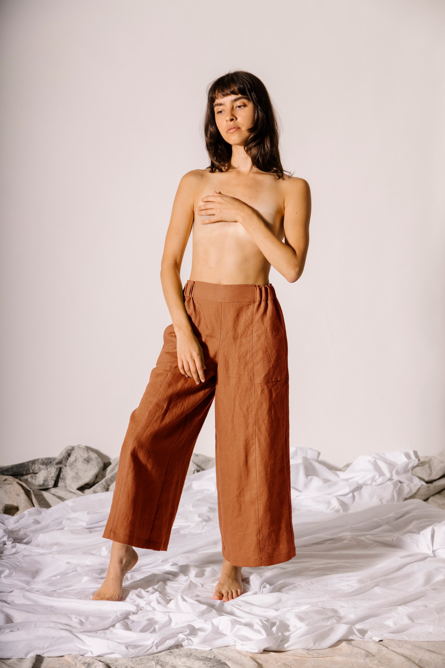 Emil Easy Crop Pant - Linen – Pamut Apparel